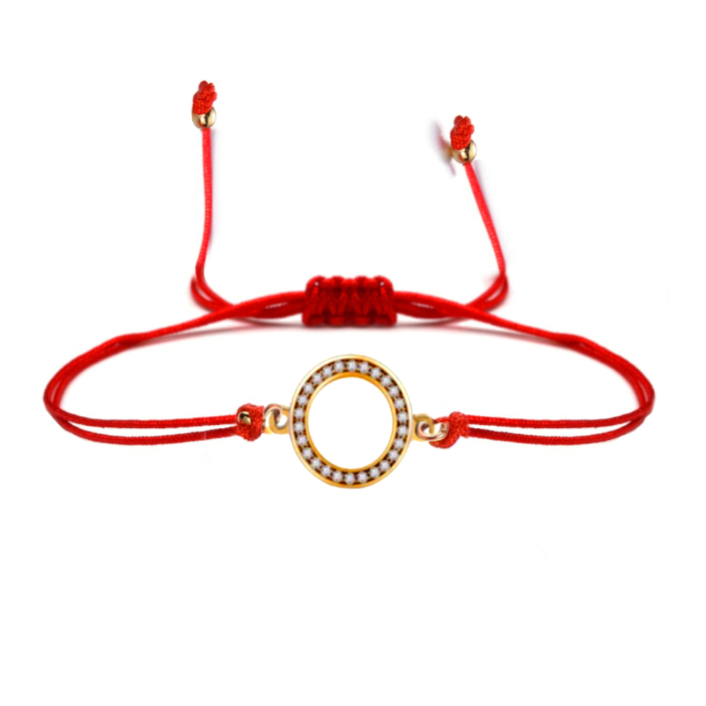 Lilloubella Paris Bracelet Fil rouge Zircon